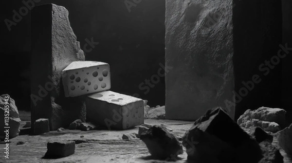 Fototapeta Studio Shot of Cheese