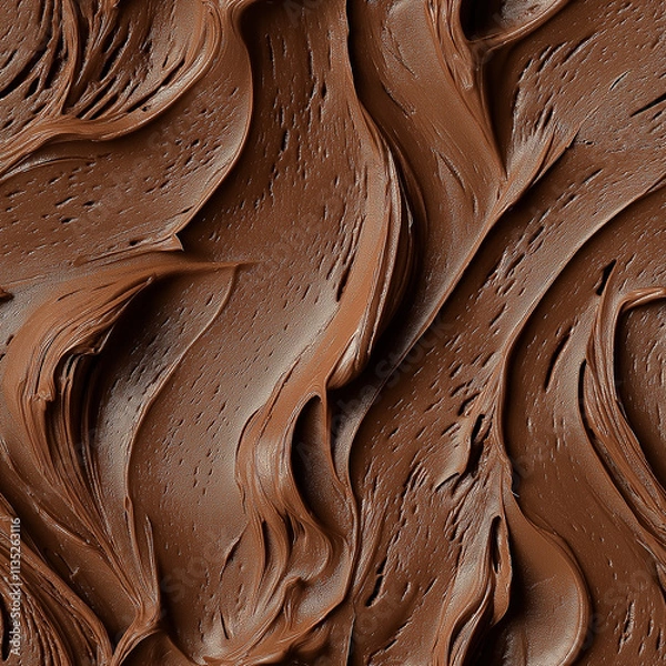 Fototapeta A close-up shot of chocolate in 2025 color mocha mousse