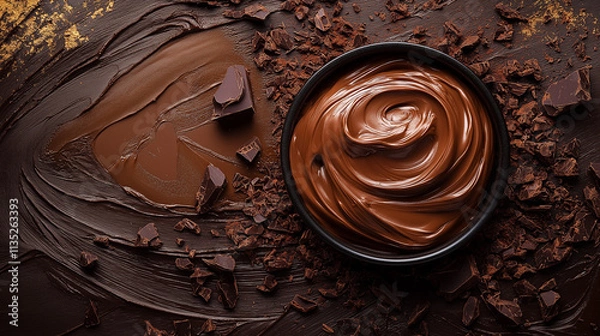 Fototapeta coffee beans and chocolate n 2025 color mocha mousse