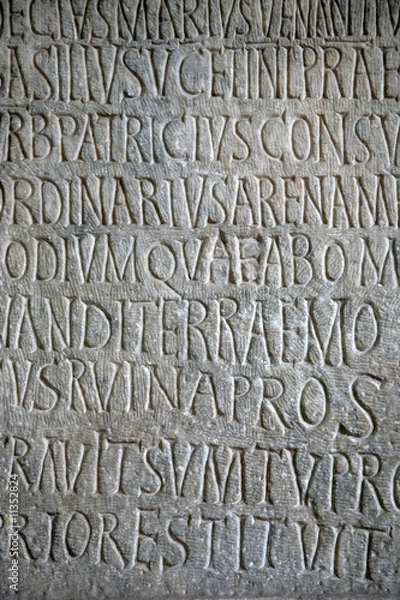 Obraz Text on a stone