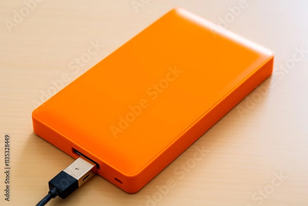 Fototapeta High-capacity external hard drive designed for fast data transfer and professional use.