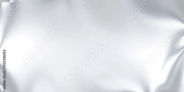 Obraz Shiny and sleek silver foil texture background, abstract, metallic