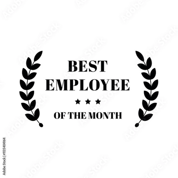Obraz Best Employee of the month award