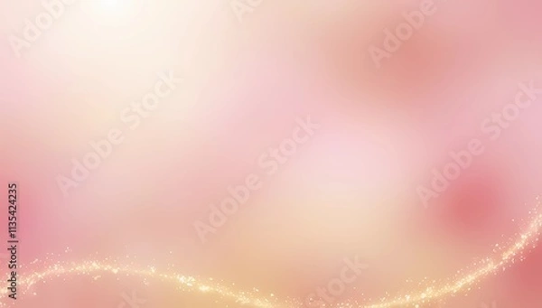 Obraz Elegant Blurred Gradient in Blush Pink and Cream with Soft Glimmers for Mother's Day
