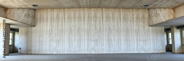 Obraz Panoramic rough concrete wall decor, background, rough