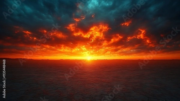 Obraz Sunset over desert