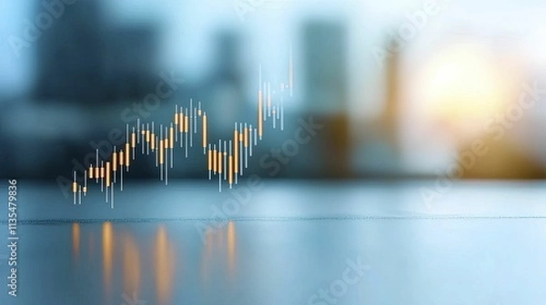 Fototapeta Fibonacci Retracement patterns in financial charts showcasing market movement