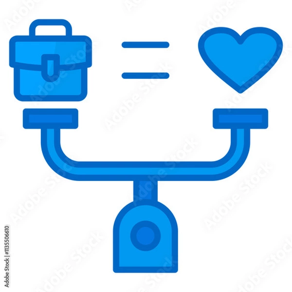 Fototapeta Work-Life Balance  Icon Element For Design