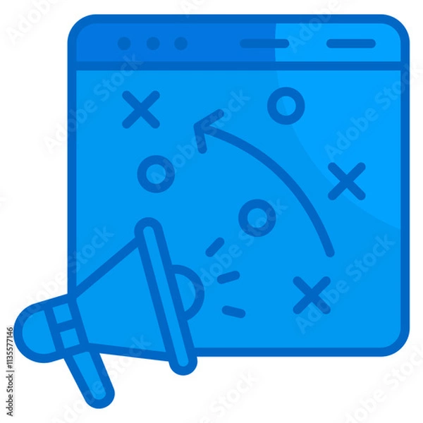Fototapeta Communication Strategy  Icon Element For Design