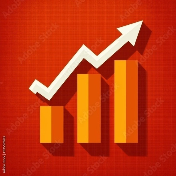 Fototapeta Analyzing business growth trends market research infographic design digital environment overview