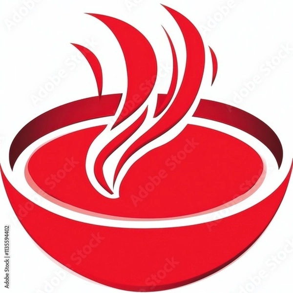 Fototapeta Food photography close-up of flavorful soup preparation in a culinary setting