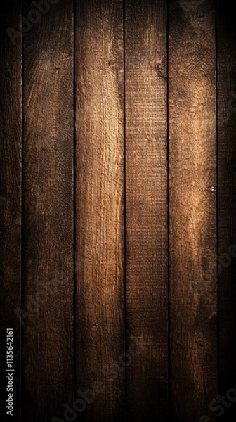 Fototapeta Wooden planks surface indoor setting background image rustic environment close-up view warm concept for design
