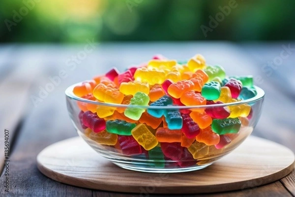 Obraz Colorful Gummy Bears on a Table