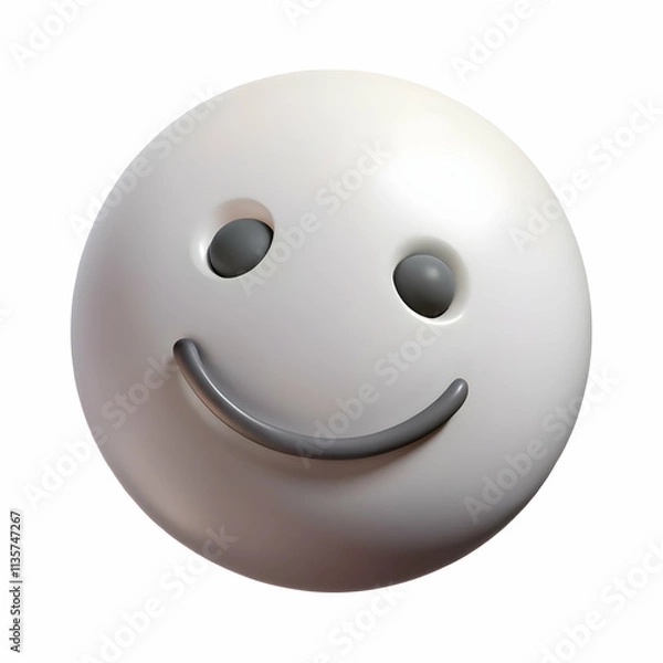 Fototapeta Macro Soft Smile Close Up Relaxed Face Inner Peace Mental Wellbeing Ample Copy Space Stock Photo Concept