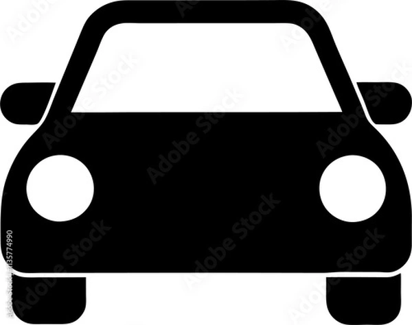 Obraz car icon vector isolated illustration on white background.