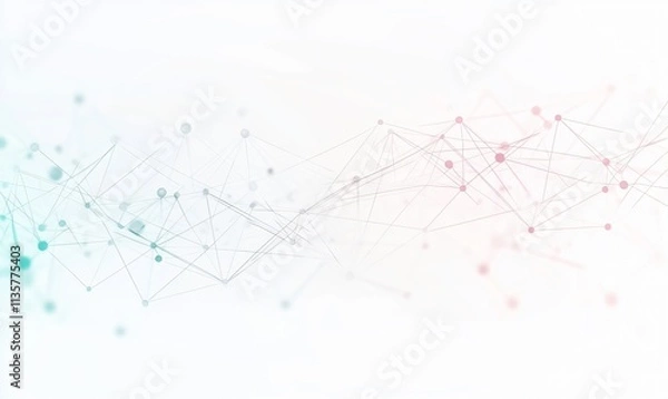 Obraz Abstract Network Connection Dots Lines Background