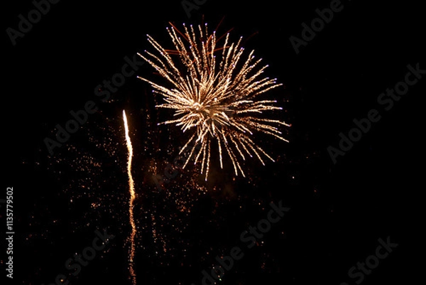 Fototapeta fireworks in the sky