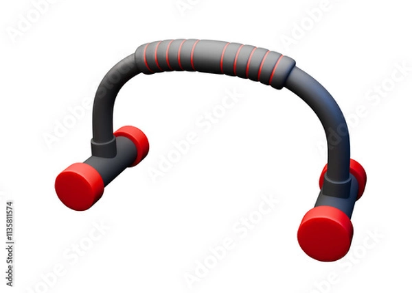 Obraz 3D low poly gym equipment icon
