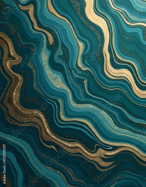 Fototapeta seamless pattern with waves