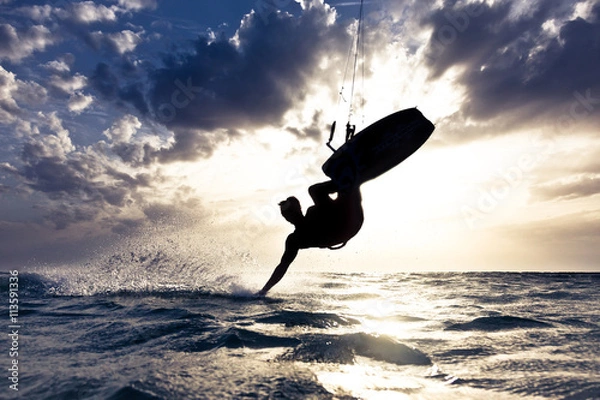 Obraz kitesurfing