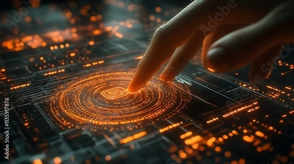 Obraz Exploring interactive technology and graphic design innovations