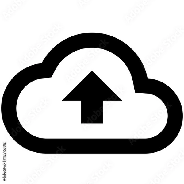 Fototapeta upload icon button