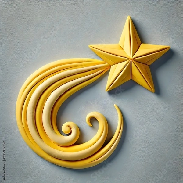 Obraz Plastiline comet star