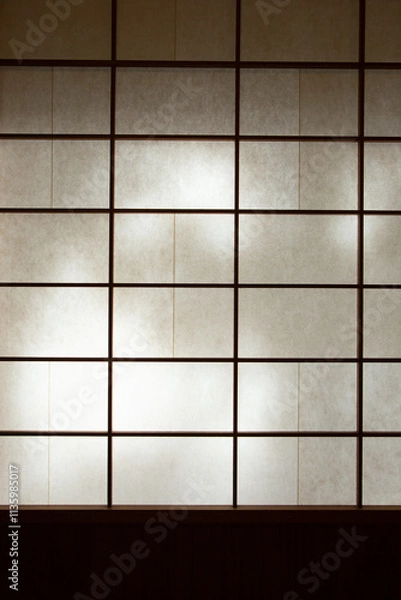 Fototapeta 障子　Shoji　paper sliding door tea-room