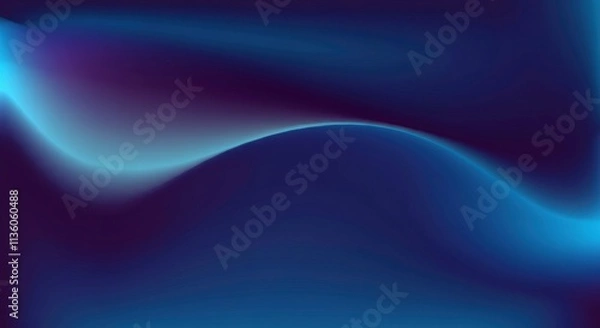 Fototapeta Celestial Flow: Abstract Blue and Purple Swirl Background 