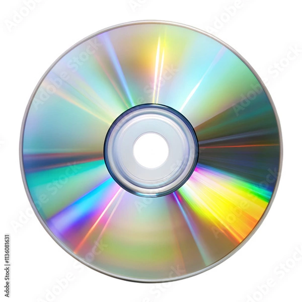 Fototapeta CD glare isolated on transparent background