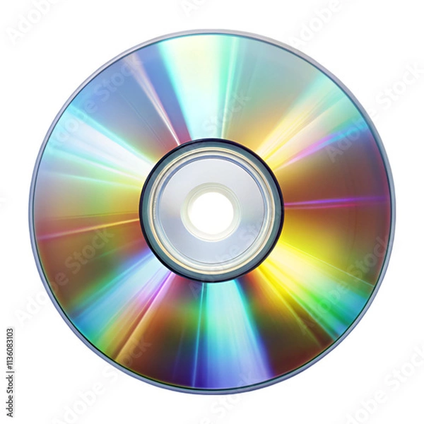 Fototapeta CD glare isolated on transparent background