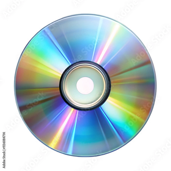 Fototapeta CD glare isolated on transparent background