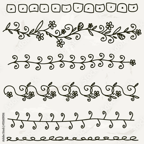 Obraz hand drawn dividers