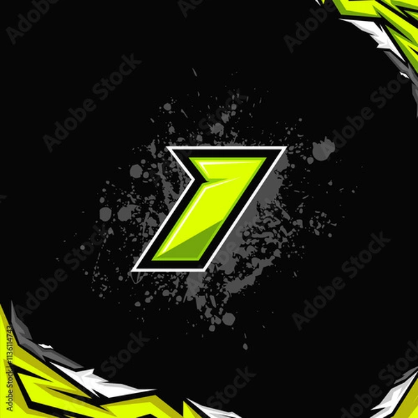 Fototapeta Racing number design vector