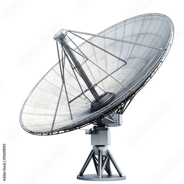 Obraz Large Satellite Dish Antenna for Communication and Signal Reception