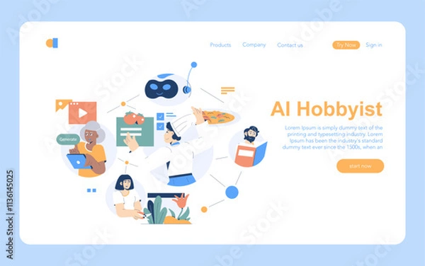 Fototapeta Longevity Clinic. Flat Vector Illustration