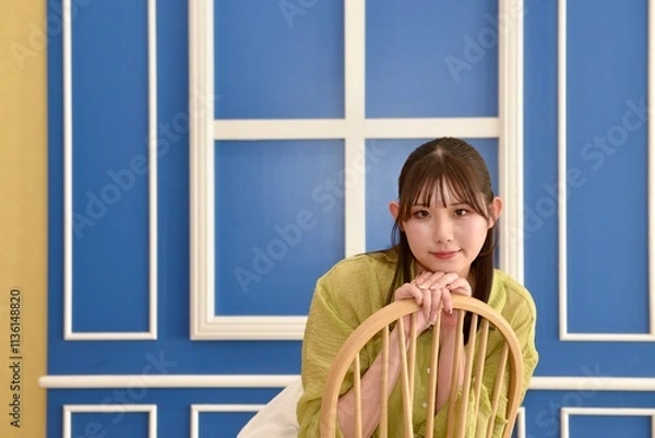 Obraz 若い女性のポートレート