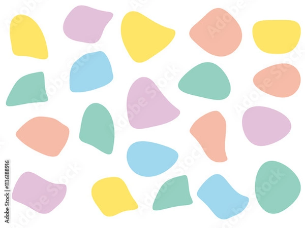 Obraz テラゾ―柄背景