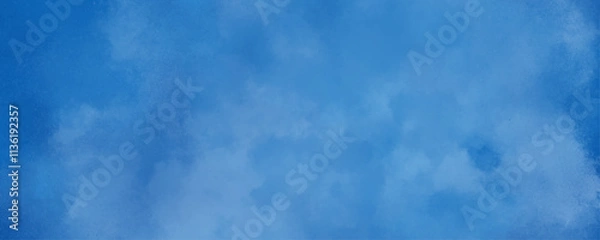Fototapeta Blue blurred defocused gradient background graphic modern texture blur abstract digital design. Blue Watercolor Background. Background with Space.