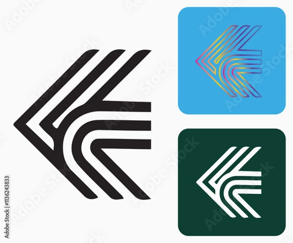 Fototapeta Initial E Logo, E Logo, E Monogram,  Letter E Logo, Creative Icon, Modern, Vector