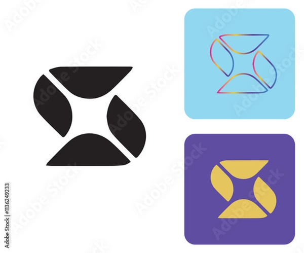 Obraz Initial S Logo, S Logo, S Monogram,  Letter S Logo, Creative Icon, Modern, Vector