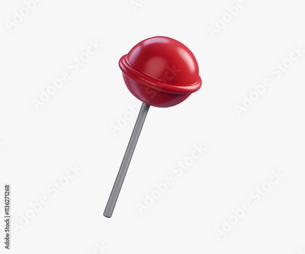 Fototapeta Candy Lollipop 3D Illustration