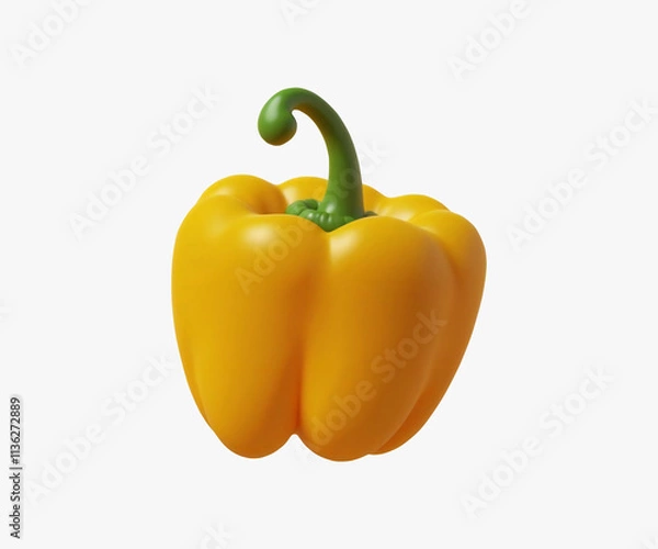 Fototapeta Yellow Pepper 3D Illustration