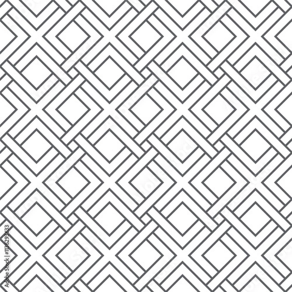 Fototapeta Seamless square Pattern – Editable Vector Design