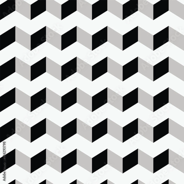 Fototapeta 3D Isometric Geometric Patterns – Futuristic Vector Graphics (3)