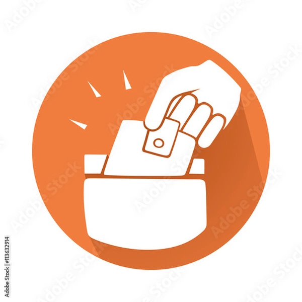 Fototapeta This is an illustration of pickpocketing symbol