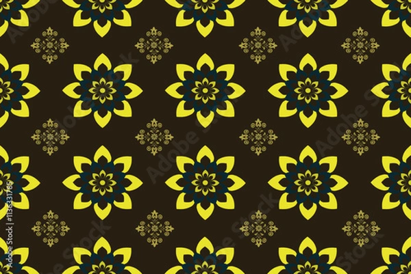 Fototapeta seamless floral pattern