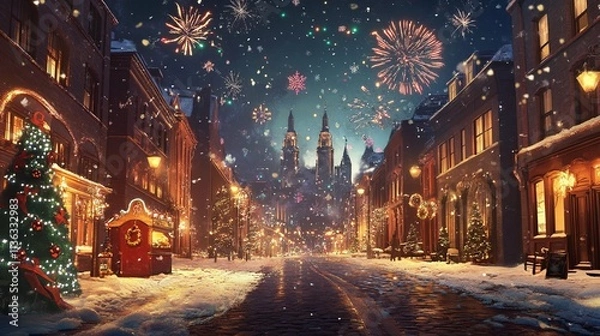 Obraz New Year's Day Background Concept