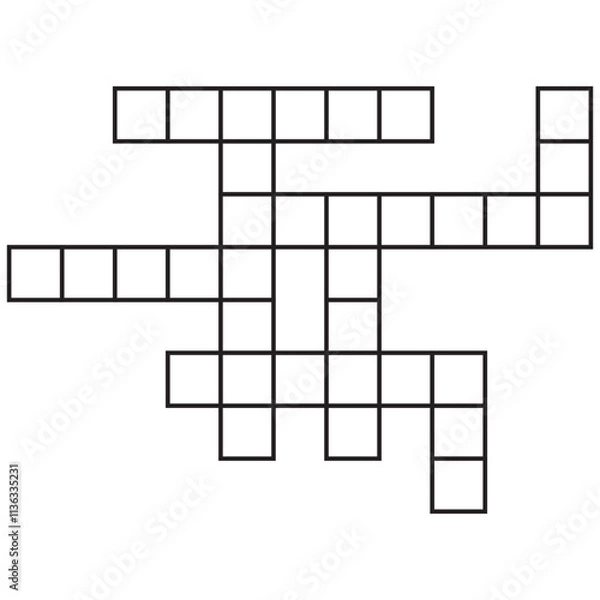 Obraz Crossword Puzzle Box