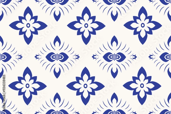 Fototapeta seamless floral pattern